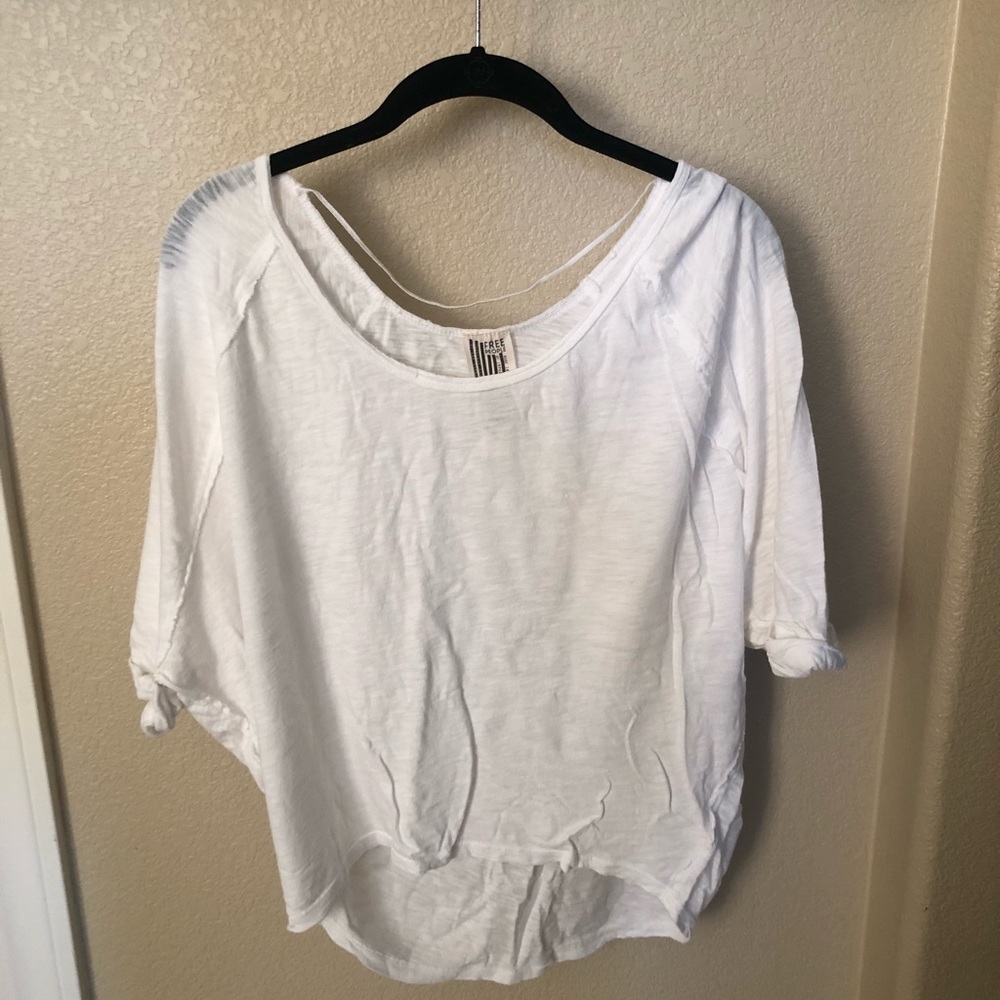 Free People White Tee